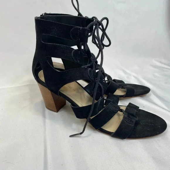 Marc Fisher Shoes - Marc Fisher Suede Lace Up Heels with Zipper‎ Back